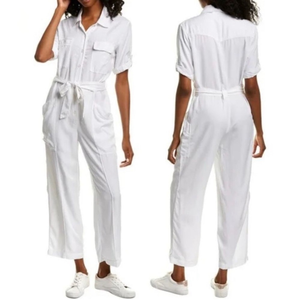 NWOT Young Fabulous and Broke White Utility Jumpsuit